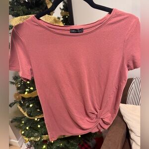 Women's Pink Short Sleeve Top